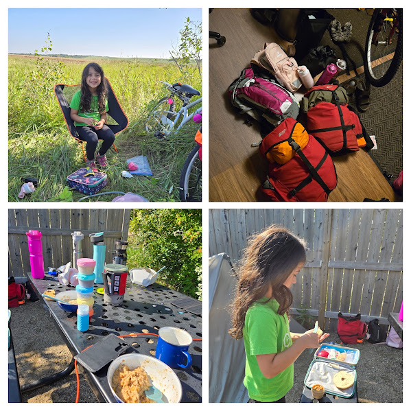 Preparing for our bike trip