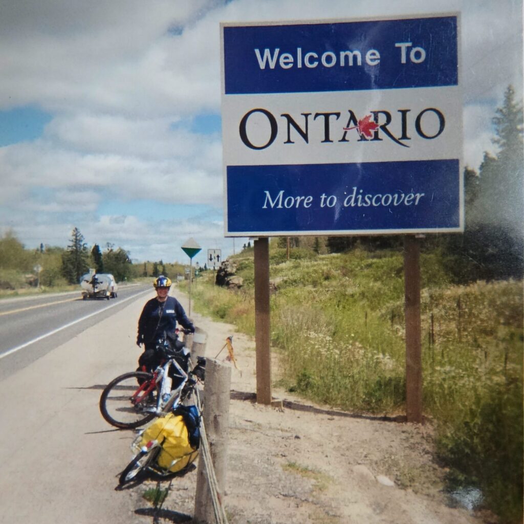 The border between Manitoba and Ontario